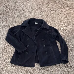 Columbia Fleece Button-Up Peacoat